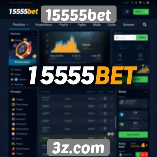 Análise da interface do site 15555bet